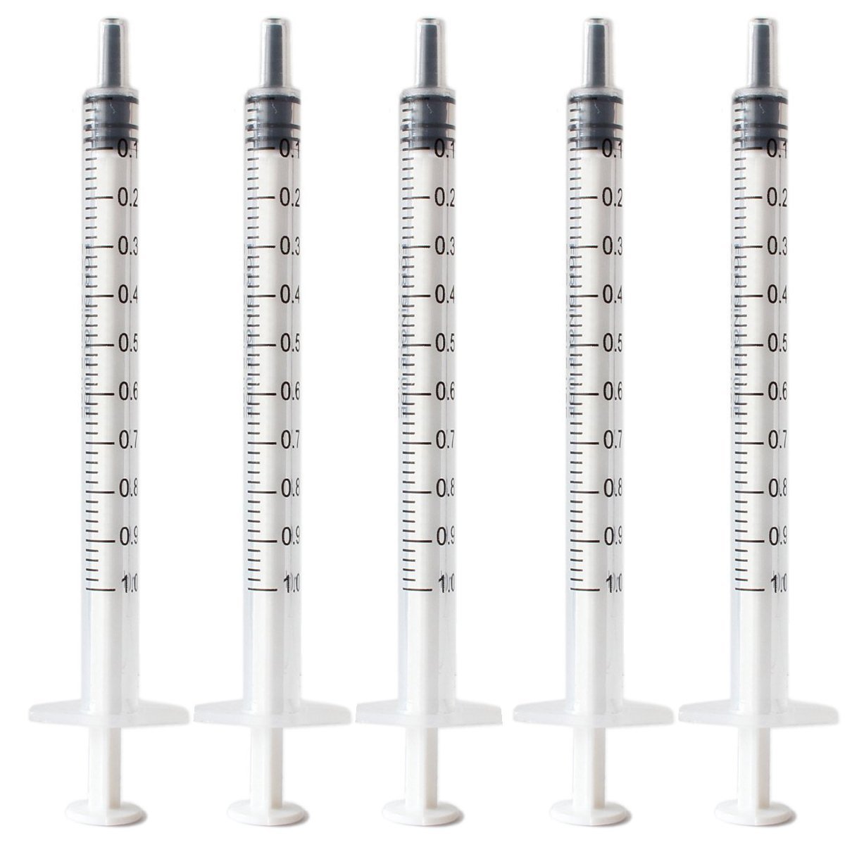 Cartouche de mélange de soluté de seringue d'injecteur en plastique de mesure d'éléments nutritifs d'injection mince en gros de 1 ml