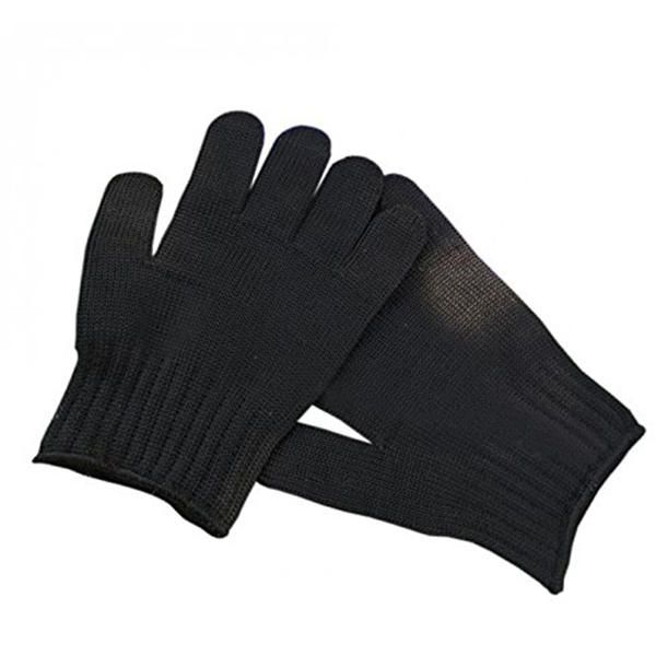 Venta al por mayor 1 par de guantes anticorte de 5 niveles alambre de acero inoxidable Protector de manos de trabajo a prueba de cortes