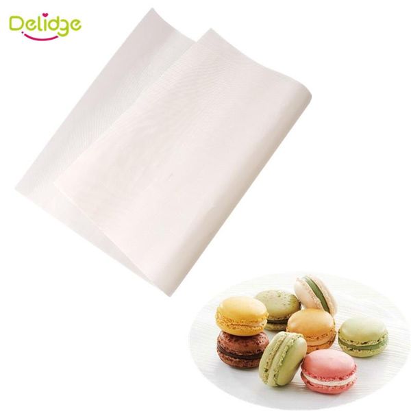 Vente en gros - 1 pc 60 * 40 cm Tapis de cuisson en fibre de verre Gâteau antiadhésif Macaron Tapis de cuisson Four de grande taille DIY Cookie Baking Liner