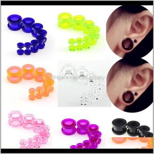 Groothandel 1 Set 8pcs Meters Zachte Sile Body Jewelry Stretchers Multi Colors Grootte van 212 mm Jluka RW3re