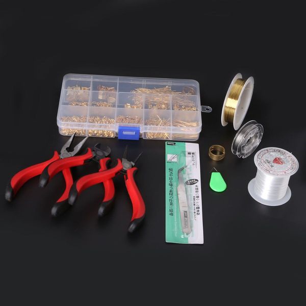 Livraison gratuite en gros 1 KIT de fabrication de bijoux, perles/résultats/pinces accessoires de bijoux adaptés bricolage ZH-BDH010