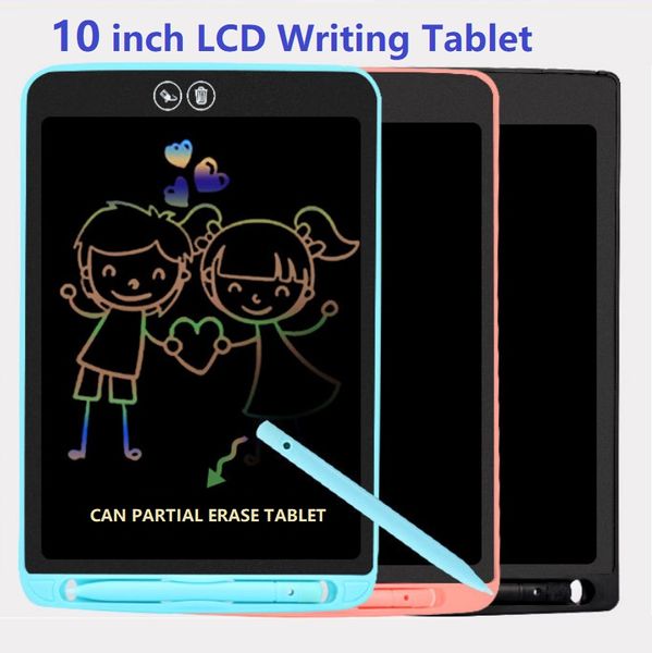 wholesale 10 pouces coloré LCD planche à dessin simplicité effaçable localement tampons d'écriture graphique électronique pour cadeau