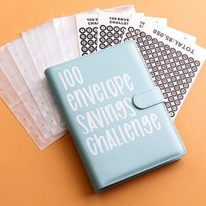 Classeur de défi à 100 enveloppes, 100 jours, défi de Couple, économie d'argent, Pages desserrage, grand livre portable, vente en gros