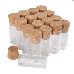 groothandel 100 stuks 3ml 16*35mm Reageerbuizen met Kurk Deksels Glazen Potten Flesjes Kleine flesjes voor DIY Craft Accessorygood aantal Fjxws