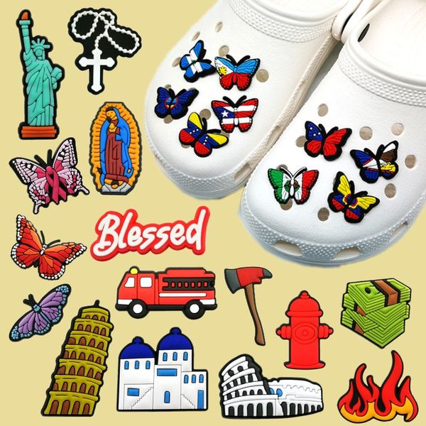 wholesale 10000 unids estilos disponibles croc Charms Soft Pvc patrón de dibujos animados Shoe Charm Accesorios Decoraciones personalizadas JIBZ para zuecos zapatos niños sandalias pulseras