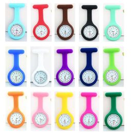 Nurse Watch Medical Silicone Clip Bock Fashion Broche Fob Tunic Cover Doctor Silicon Quartz Nursing Lapel Watch con relojes de segunda mano Nuevo