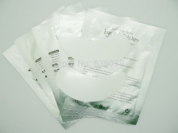 Gros-1000 paires de coussinets pour les yeux en soie pour cils, non pelucheux sous le cache-œil, coussinets pour les yeux d'extension de cils de Corée du Sud livraison gratuite