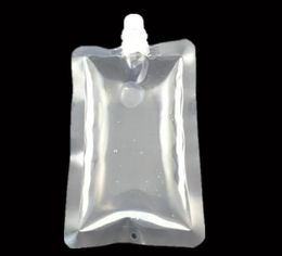 En gros 1000 pièces 250 500 ml debout en plastique boisson emballage sac bec pochette pour boisson liquide jus lait café sacs ZZ