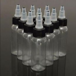 Groothandel 1000 stks 30 ml Pet Plastic Plastic flessen Hoge kwaliteit 1oz druppelaar flessen met draai van dop voor E Liquid Oil Morkm