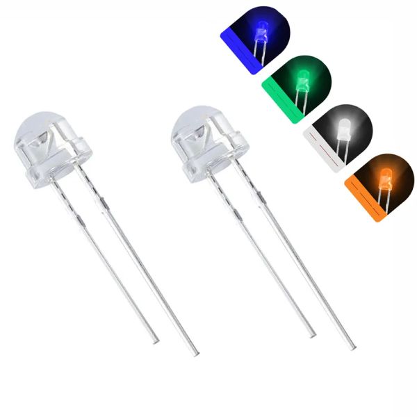 Diode chapeau de paille 5mm, 1000 pièces/lot, blanc, rouge, bleu, vert, jaune, Kit LED Ultra lumineux, Diode lumineuse LED LL, vente en gros