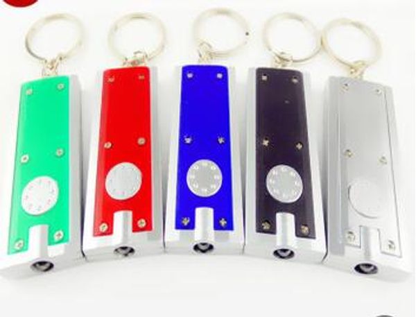 Vente en gros 1000 pièces Mini porte-clés torche de poche Tetris lampe de poche LED lampe Mini-torche