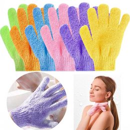 En gros 1000pcs Peeling Exfoliant Mitt Gant Pour Douche Bain Gommage Gants Peau Corps Massage Éponge Laver La Peau Hydratant SPA Mousse FY7324 sxaug05