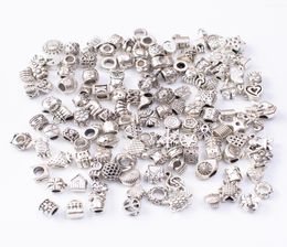 En gros 100g / pièce en alliage zinc Europe de grands trous perles pour les bijoux de bricolage accessoires 71409498720