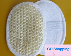 Groothandel 100 ST Stowel-kalebas spons Badhandschoen Borstels natuurlijke sisal body massage voor douche sauna hamam spa Scrubbers