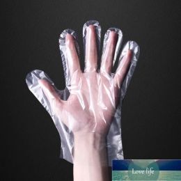 Groothandel 100 van de plastic Disposable Handschoenen Voedselvoorbereidingshandschoenen voor keukenkooking, reiniging, voedselbehandeling Keukenaccessoires Latex Gratis LX1234