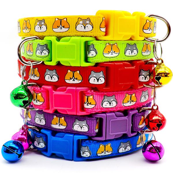 Collar de perros de 100 piezas al por mayor con campanas Collar collar de cachorros accesorios de collar de cachorros Productos Pet Shop Store de cuello de conejo