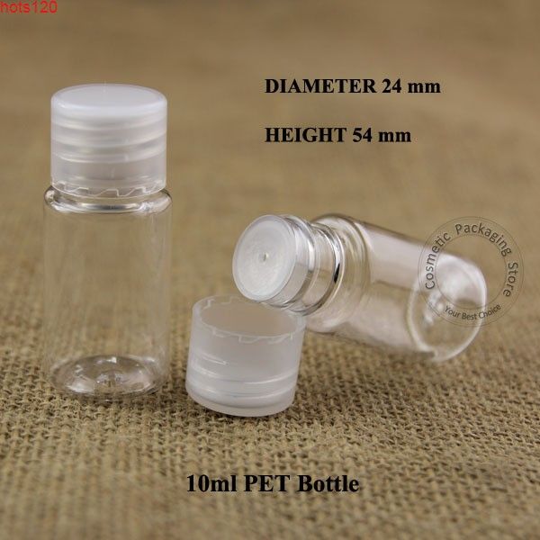 Bouteille de Lotion en plastique pour crème, 100 pièces/lot, petit récipient d'émulsion de 10g, emballage avec couvercle à vis, Mini outils de maquillage, vente en gros, 10ml