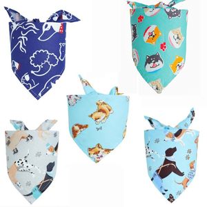 Groothandel 100 stcs/lot Dog Apparel Special Making Dog Puppy Bandanas kraag sjaal stropdas Katoen Pet Supplies Y8101