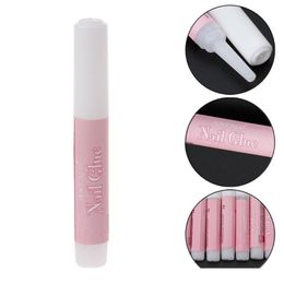 Vente en gros 100 pièces Lot de colle à ongles rose 2g Mini beauté professionnelle Nail Art colle acrylique décorer conseils ZZ