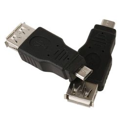 En gros 100 pcs/lot USB 2.0 A femelle vers Micro USB B 5 broches mâle F M convertisseur câble adaptateur