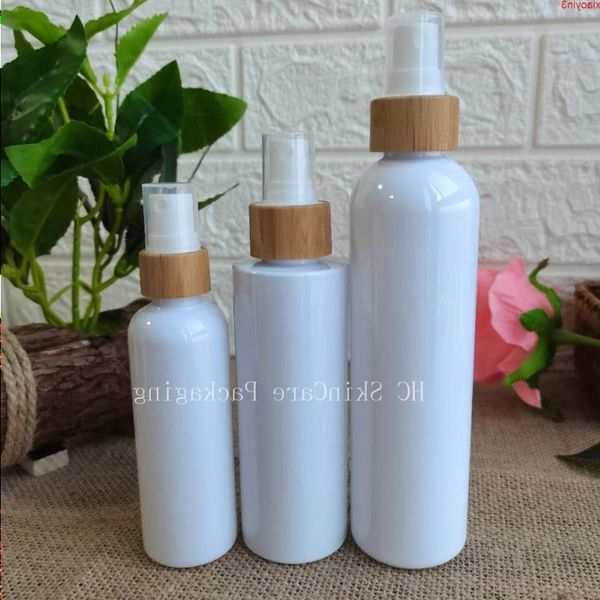 Venta al por mayor, 100 Uds., envases de plástico para maquillaje, botellas para cosméticos, envases para el cuidado de la piel, tarros de Perfume con tapas de bambú, Kadep