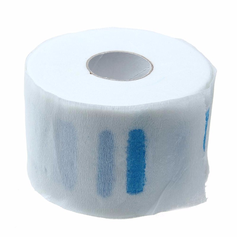 Wholesale 100pcs/roll Professional Stretchy Disposable Neck Paper Roll for Barber Salon Hairdressing Hair Styling Tools