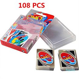 Venta al por mayor-108PCS Crystal Licensing Waterproof Plastic Table Tour Card Naipes Juegos de mesa Tarjetas Regalos Juego Poker Cards