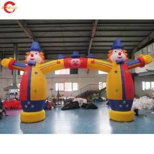 Groothandel 10 meter breed (33ft) met blazer Outdoor Activiteiten Aangepaste Outdoor Holiday Event Entrance Inschuifbare Clown Arch te koop