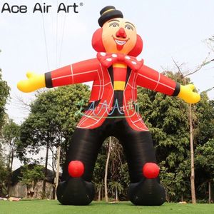 Al por mayor 10MH (33 pies) 2024 Modelo de personaje inflable de dibujos animados de payaso inflable lindo con soplador de aire gratis para decoraciones al aire libre