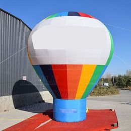 groothandel 10mH (33ft) met ventilator Kleurrijke opblaasbare heteluchtgrondballon voor reclame