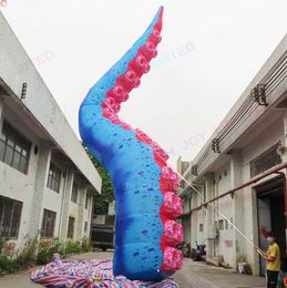 groothandel 10mH 33ftH met blower Gratis schip Outdoor-activiteiten promotie reclame volledig bedrukt opblaasbare octopus grondballon tentakelmodellen te koop