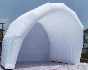 wholesale 10mWx6mDx5mH (33x20x16.5ft) Chapiteau d'exposition gonflable blanc pour tente de scène gonflable blanche pour les événements de concerts de musique en plein air