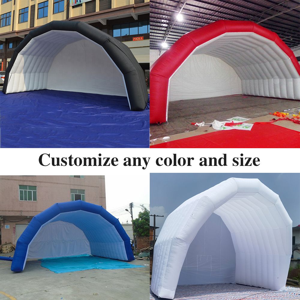 wholesale 10mWx6mDx5mH (33x20x16.5ft) Free Ship white inflatable stage tent exhibition cover inflatables display marquee for outdoor music concert events