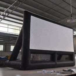 groothandel 10mWx8mH (33x26ft) gigantische opblaasbuitenlucht bioscoopprojectie feestfilm opblaasbaar filmscherm draagbare projector buiten