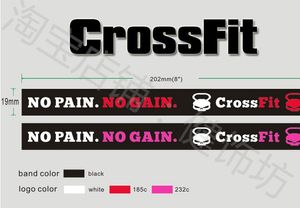 Bracelet de fitness sportif en silicone Crossfit No Pain No Gain, bracelet en silicone pour amoureux du sport