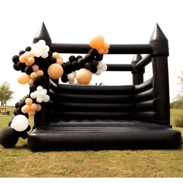 Al por mayor 10x10ft PVC Wedding Bouncy Castillo Inflable Jumping Bed House House House White Bouncer House for Fun Kids Toys Inside Outdoor with Blower 02