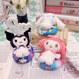 Carton anime en gros 11 cm Cute Kuromi Cinnamoroll Mélodie En pendant Soft Plux Backpack Keychain Decoration Cadeau