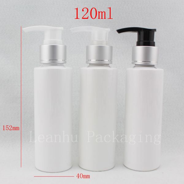 En gros 120 ml x 40 blanc bouteille de lotion vide pompe cosmétique, shampooing coloré bouteille en plastique distributeur de bouteilles de savon liquide