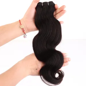 Groothandel 12A Grade maagdelijk Human Hair Bundels Natuurlijke kleur Body Wave Extensions Raw Indian Hair Cuticle uitgelijnde dubbele inslag