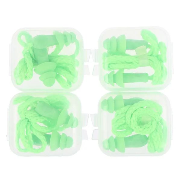 wholesale 12PCS Bouchon d'oreille en silicone Réduction du bruit Sommeil Anti-annulation Isolation phonique Protection des bouchons d'oreille Sommeil Bouchons d'oreille réutilisables LL LL