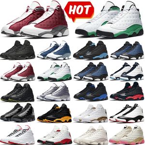 13 13s chaussures de basket-ball pour hommes Houndstooth Singles Day Obsidian Red Flint Hyper Royal Gold Glitter Court Purple baskets d'extérieur chaussures de sport 40-47