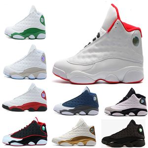 Atacado 13 Chicago Flints Men Basketball Shoes XIII DMP Gray Toe History Of Flight SPORT Sneakers tamanho US 7-13
