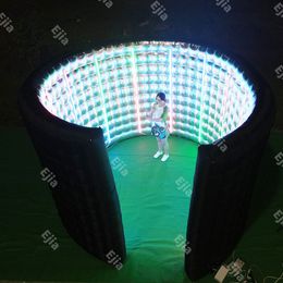 groothandel 13ft opblaasbare 360 fotocabine behuizing draagbare led-achtergrond voor feest binnen buitenactiviteiten