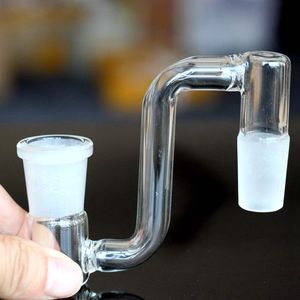 Adaptador desplegable desplegable de vidrio de 10 estilos para Bong Hookahs Tubería de agua 14 mm 18 mm Hombre Mujer Cuarzo Banger