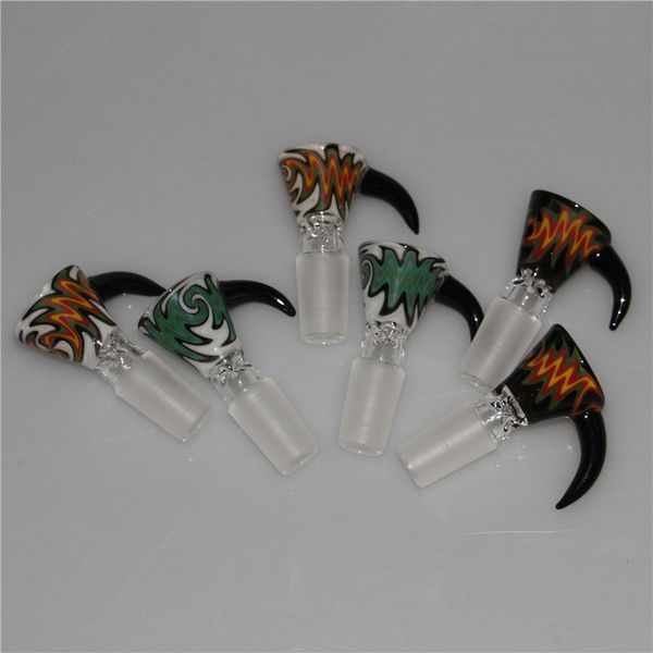 FUMO MAYORES DEL VADOR MAL MAL 14 mm y 18 mm con filtro de copo de nieve de flores para tuberías de agua bongs dab tazones para fumar tazones dabber ceniza receptor