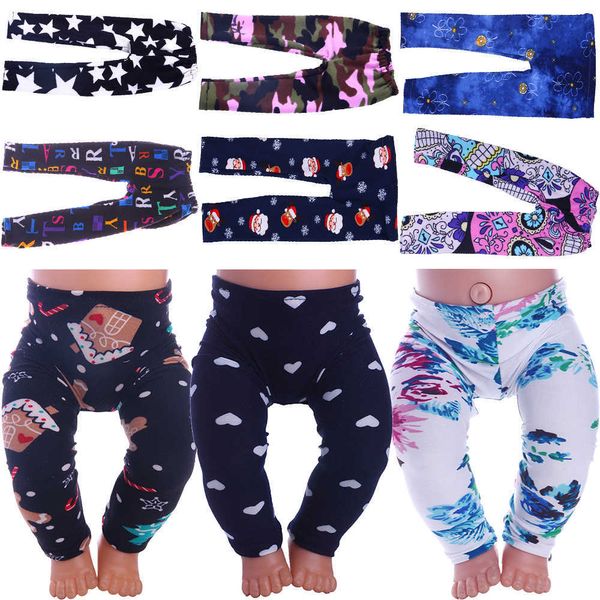 Leggings de poupées en gros de 15 styles pour 18 pouces 43 cm bébé Nouvelle-née American Girl Clothes Accessoires Nos jouets de génération