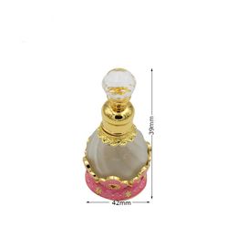 Groothandel 15 ml draagbare reisgrootte parfumfles navulbare glas Midden-Oosten parfumfles met kristallieten