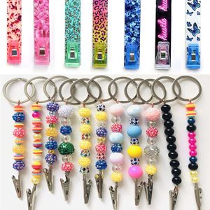 Groothandel 15 stks Roken Accessoires Verschillende soorten Acryl Sleutelhanger Alligator Clips Vrouwen Blunt Holder ATM Card Puller Clip voor Lange Nagels