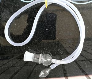Groothandel 18mm Universal Glass Vaporizer Zweep voor Vervanging Snuff Snurter Vaporizer Slang Over Pipe Cleaner Mouth Tips Roken Accessoires