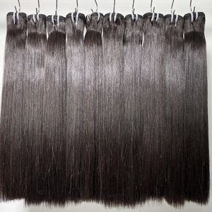 Venta al por mayor 1 paquete de oferta Paquetes de cabello humano crudo 100% vietnamita Color natural Tramas de cabello doble dibujado Extensión de cabello sin procesar